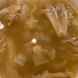 キャベツと舞茸のスープ